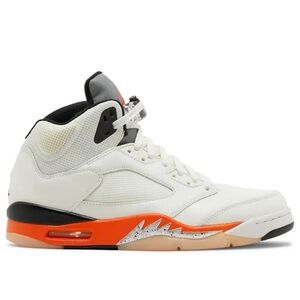 Nike Air Jordan 5 Retro 'Shattered Backboard' 8.5 M 10W Sail/Orange New With Tag